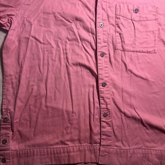 EOTAC Men Large Rust Red Button Up Operator Grade Pocket Utility‎ Work Shirt (N) - Picture 2 of 6